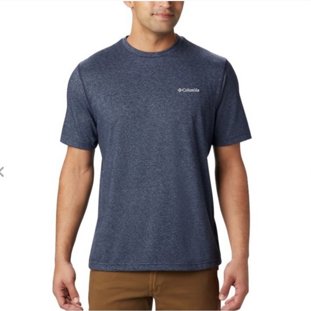 Columbia Men's Charcoal / Blue Performance T-Shirt